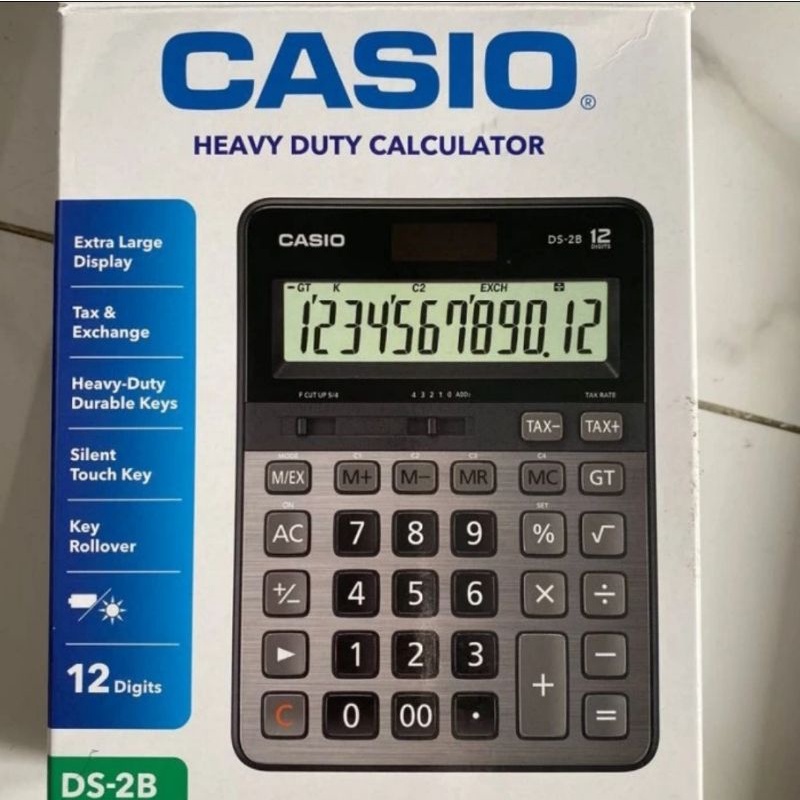 

CASIO KALKULATOR 12 DIGIT DS 2B HEAVY DUTY