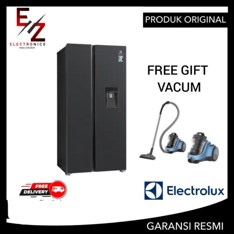 ELECTROLUX ESE5441A-BID KULKAS SIDE By SIDE ESE5441A 500 LT KULKAS INVERTER