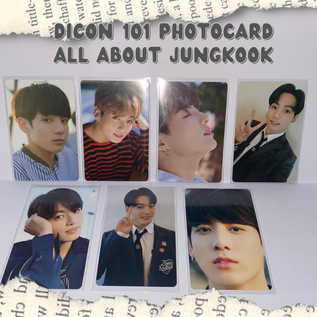 DICON 101 JUNGKOOK | OFFICIAL READY STOCK BTS - PHOTOCARD - All About JK JUNGKOOK TAEKOOK BTS BANGTA