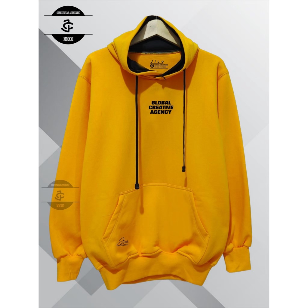 Jaket Hoodie Pria Cod Aesthetic Original Jico Brand Distro Kota Bandung Terbaru Terpopuler Dan Terlaris Oversize Unisex Sweater Hoodie Pria Katun Casual Distro Masa Kini Hudie Pria Wanita Hodie Casual Warna Kuning List Global Creative Agency Hoodie Distro