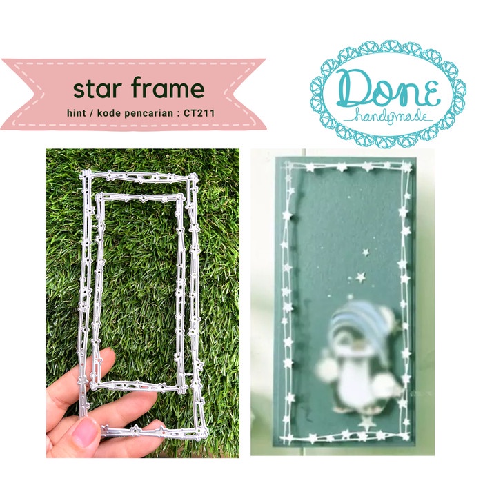 

Art Done Handymade Cutting Dies Scrapbook Cutter Star Frame Ct211