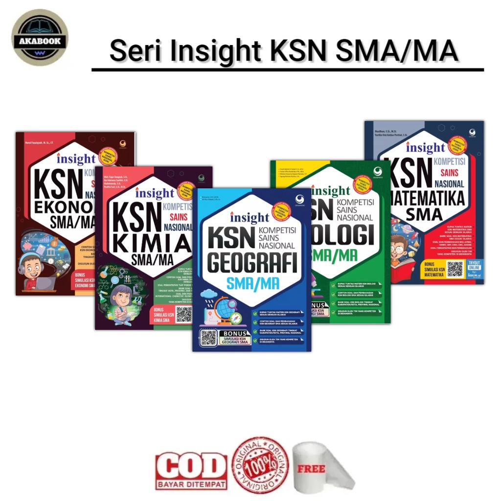 Buku KSN SMA Matematika SMA KSN Ekonomi SMA KSN Kimia SMA KSN Informatika Buku Olimpiade Astronomi S
