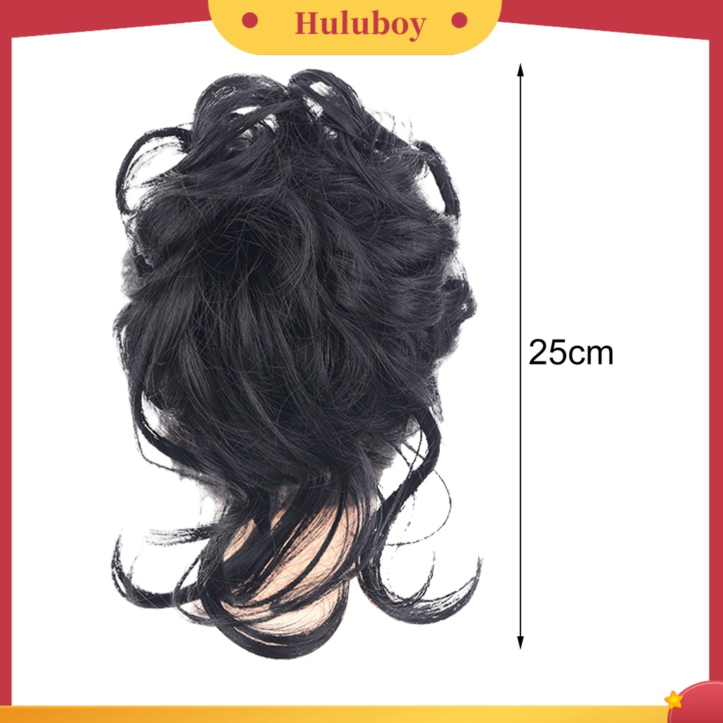 Wig Rambut Palsu Model Klip Warna Hitam Coklat Untuk Wanita