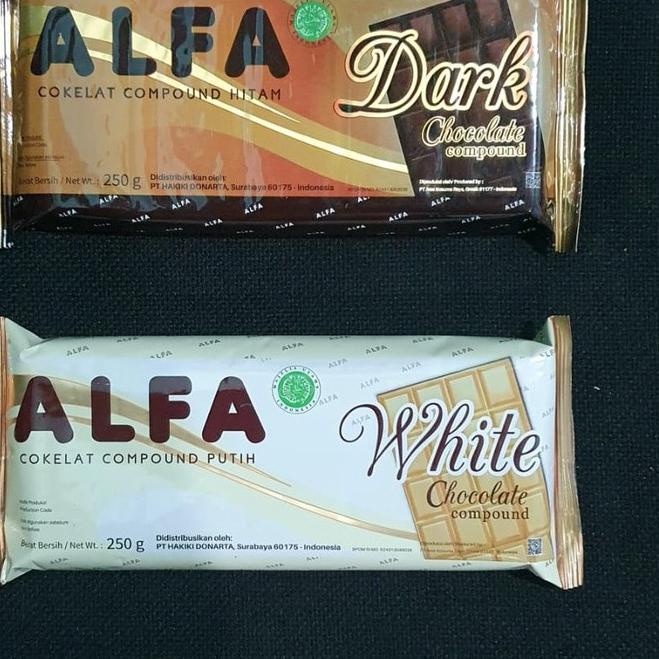 

6.6 HARGA GROSIR Cokelat Batang ALFA Dark Compound 250gr - Coklat Blok ALFA