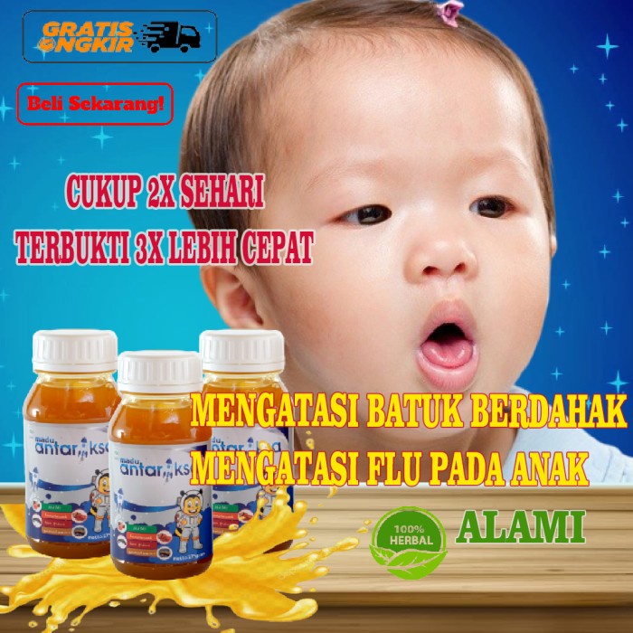 Vitamin Batuk Pilek Anak / Madu Antariksa Untuk Batuk Anak