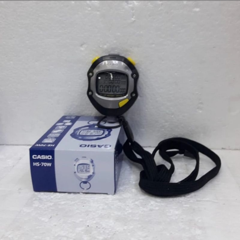 CASIO STOPWATCH HS 70 W DIGITAL WATER RESIST 5 BAR