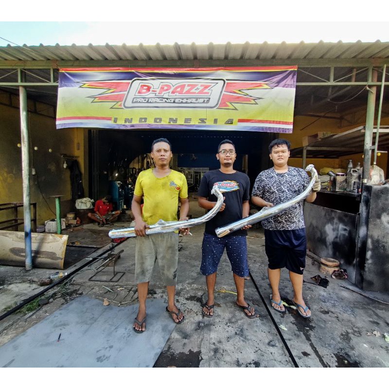 Knalpot Standar Racing SR B-Pazz Crom Original Yogyakarta