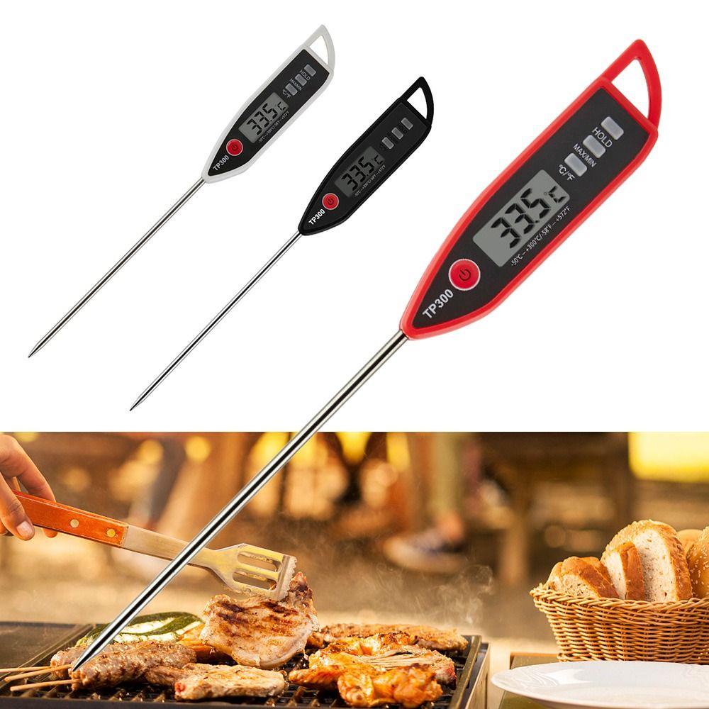 Top Digital Food Thermometer Portable Profesional Untuk Daging BBQ Makanan Minyak Dapur Pengukur Suhu