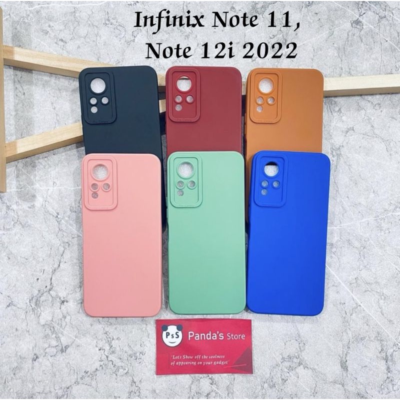 Softcase Pro Camera Infinix Note 12i 2022 / Note 11 NFC Candy Case Full Color 3D Silikon TPU