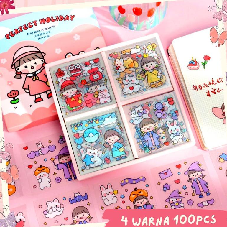 

STIKER BOX TEMPEL 2D LUCU 4 WARNA ISI 100 LEMBAR CUTE AESTHETIC STICKER ANTI AIR DESIGN DIY TERLARISS...,,,,,