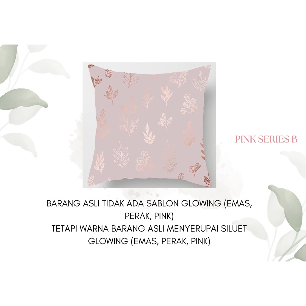 Pink Series Pillow Cushion Cover / Sarung Bantal Sofa Kursi Vintage / Dekorasi / Edisi Pink