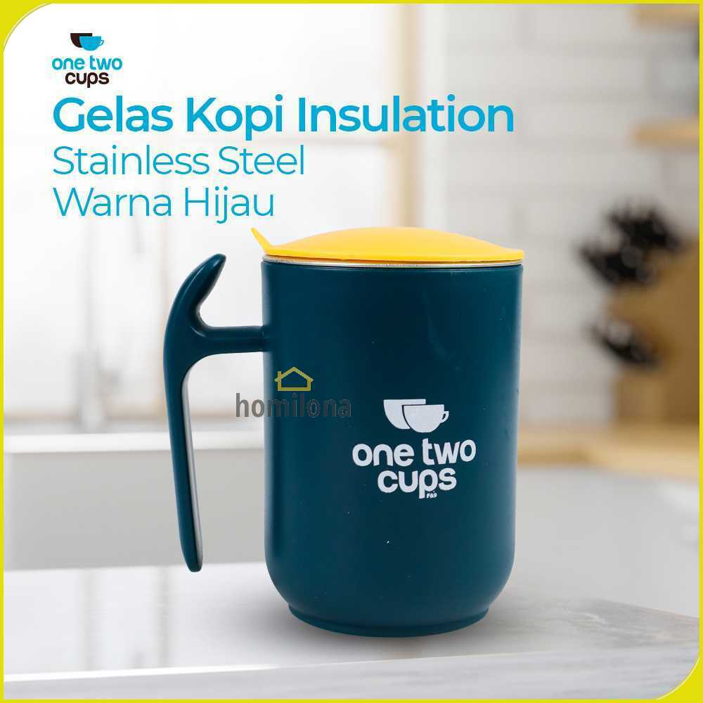 One Two Cups Gelas Kopi Stainless Steel Insulation Sealed Cup - FG9