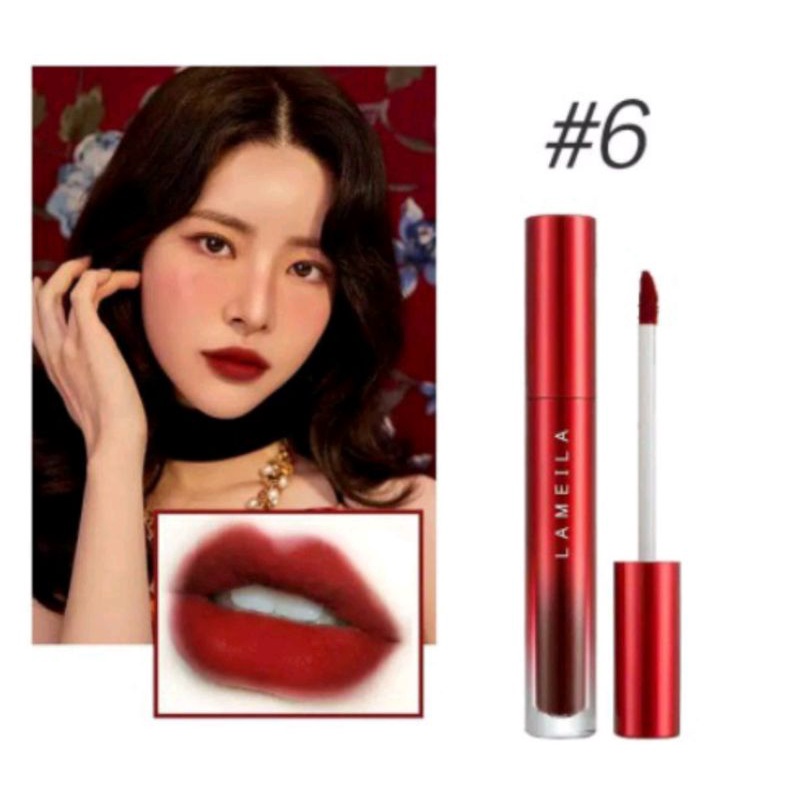 Lipstik LAMEILA 2026 velvet waterproof lip glaze berkualitas