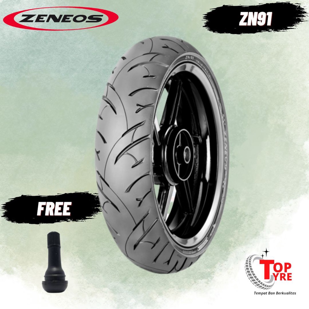 BAN MOTOR RING 18 // ZENEOS ZN91 100/80-18 TUBELESS // BAN MOTOR TIGER, RX-KING, SCORPIO