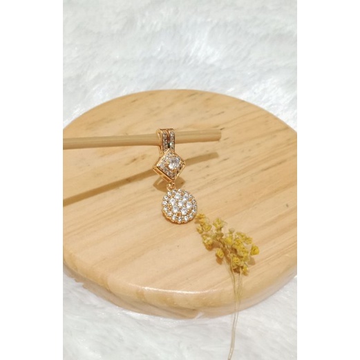 RKT08. Liontin xuping dewasa lapis emas full mata zircon