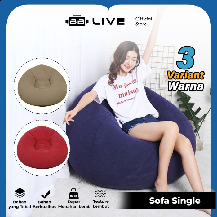 Beanbag Bblive Sofa Single Angin Bean Bag / Kursi Santai Sofa Angin Empuk