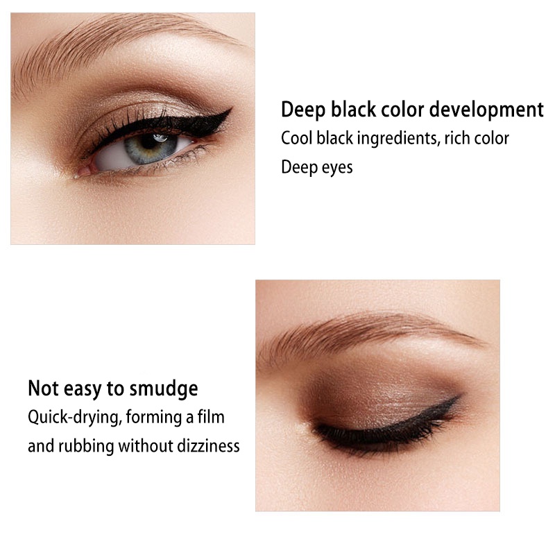 【COD】Eyeliner Pena Waterproof Pen Warna Hitam  Anti Air Tahan Lama Makeup Tidak Pusing Korea Import-CH