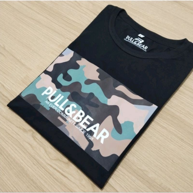 BAJU KAOS TSHIRT #distro PULL AND BEAR  [[LORENG ]]MURAH READY SIZE S M L XL XXL