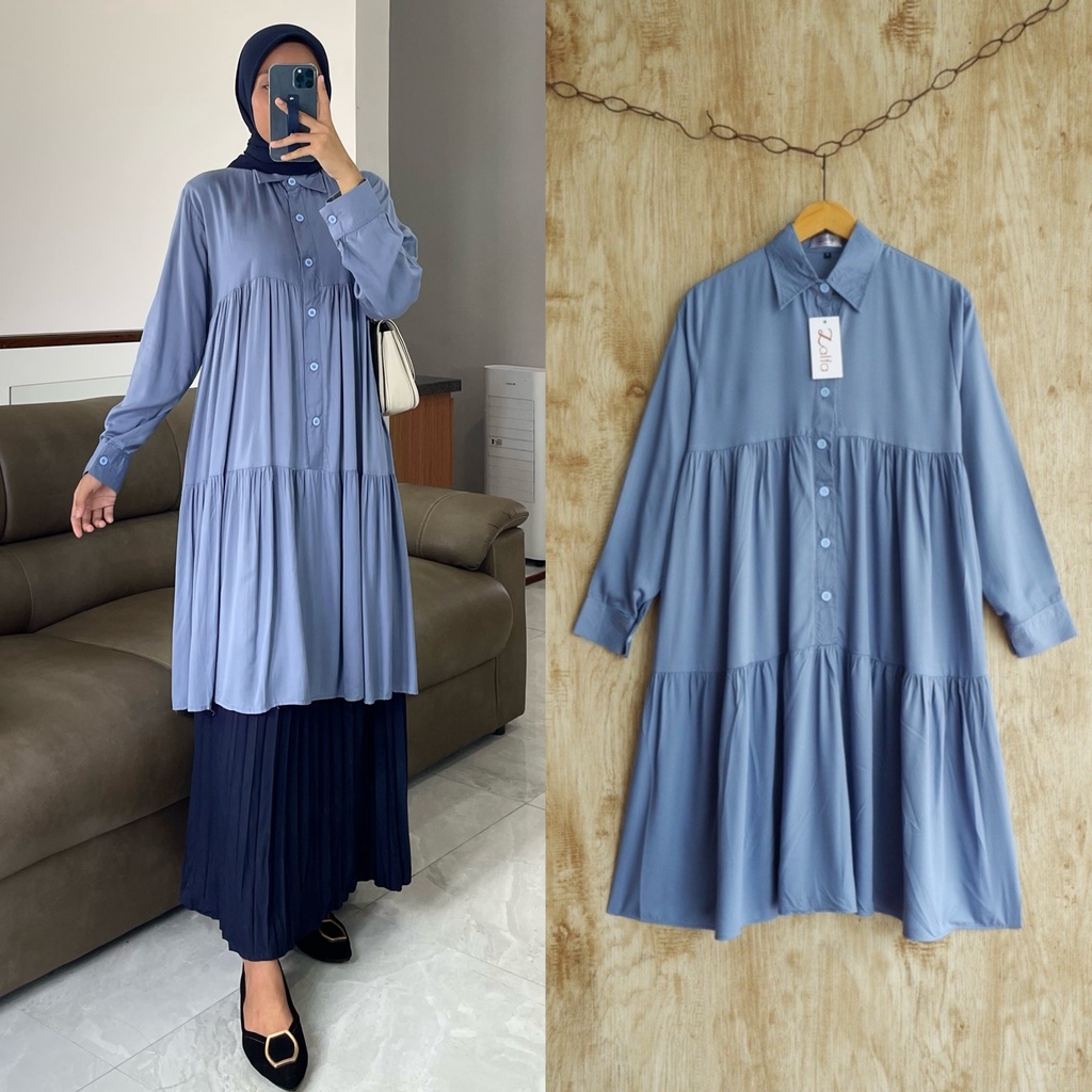 HARUKA tunik by ZALFA OUTFIT / Tunik rayon / tunik polos