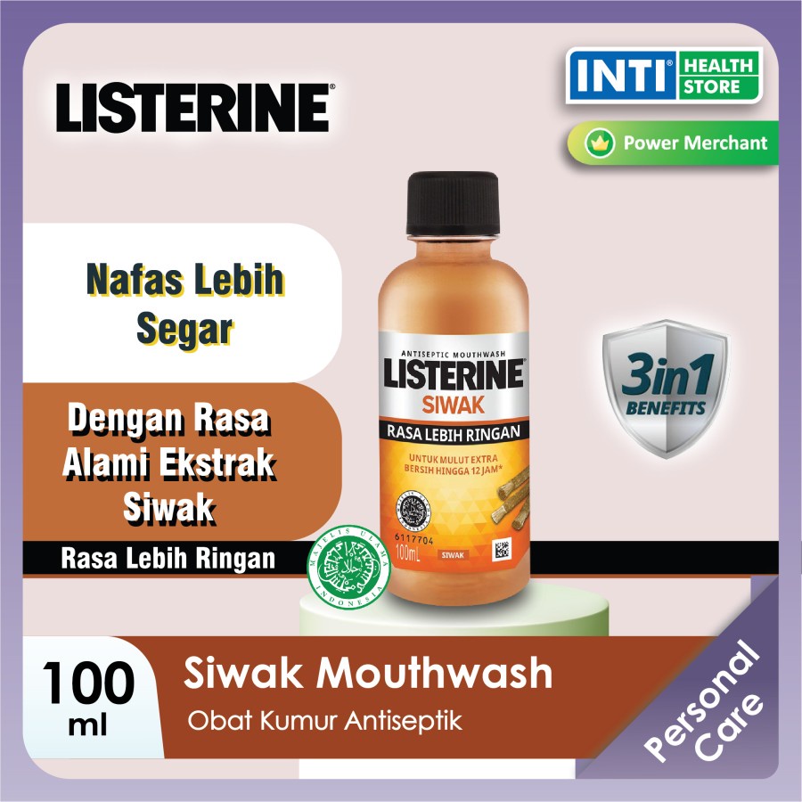 LISTERINE | Siwak | Mouthwash | Obat Kumur 100ml