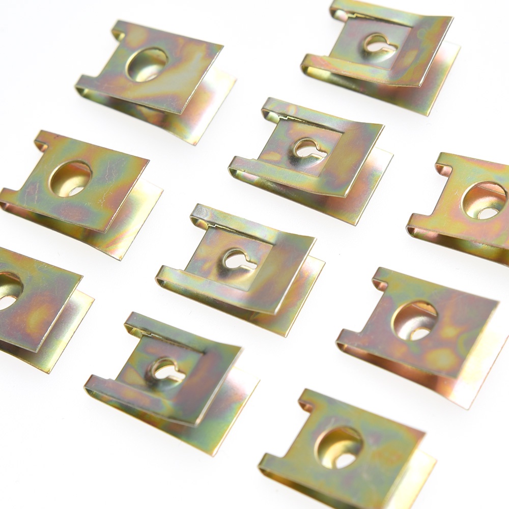 10pcs Klip Pengikat Mobil Sekrup Dasar U-Type Klip Pengikat Mobil Motor Mobil Mesin Fender Bumper Guard Plat Clamp