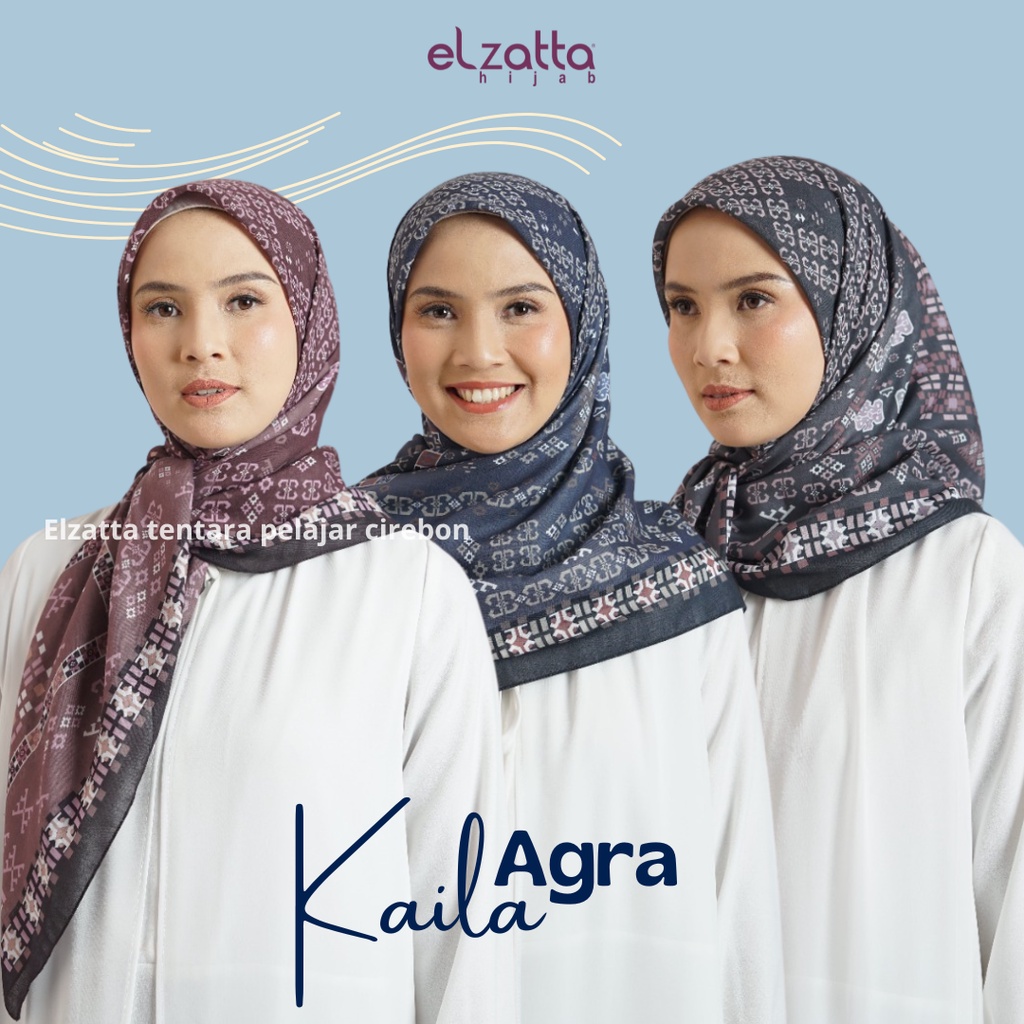 KERUDUNG JILBAB HIJAB SEGI EMPAT JILBAB SEGIEMPAT MOTIF TERBARU KAILA AGRA ELZATTA KERUDUNG MOTIF EL