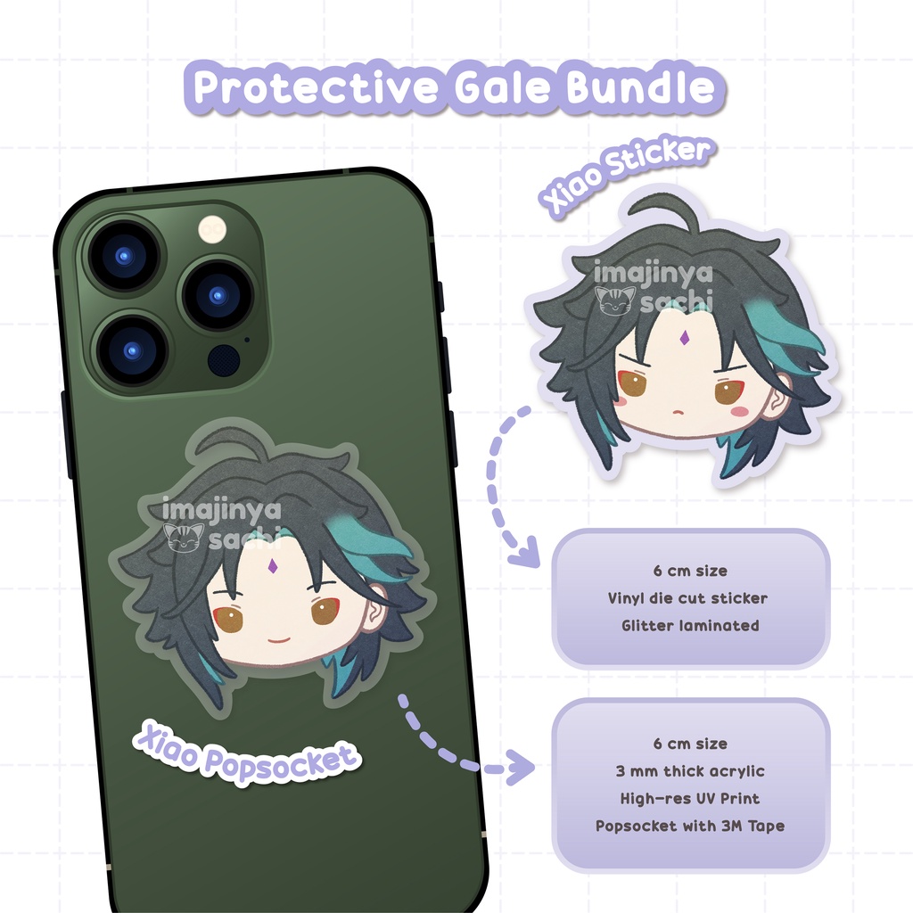 [ imajinyasachi ] Genshin Impact Anemo Bois Popsocket Griptok