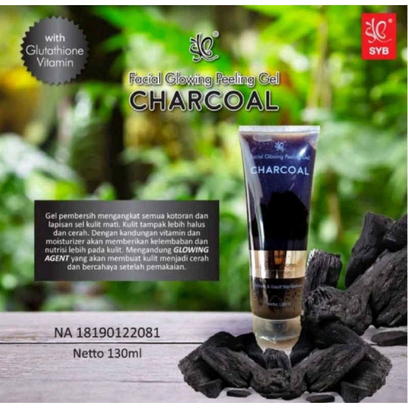 SYB FACIAL GLOWING PEELING GEL WITH CHARCOAL - PEELING GEL CHARCOAL