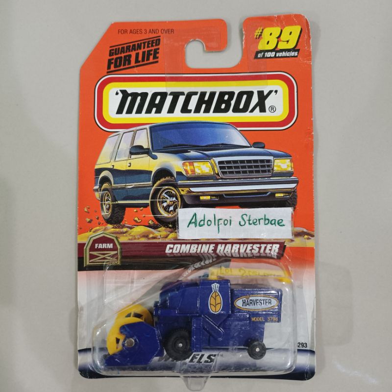matchbox combine harvester farm