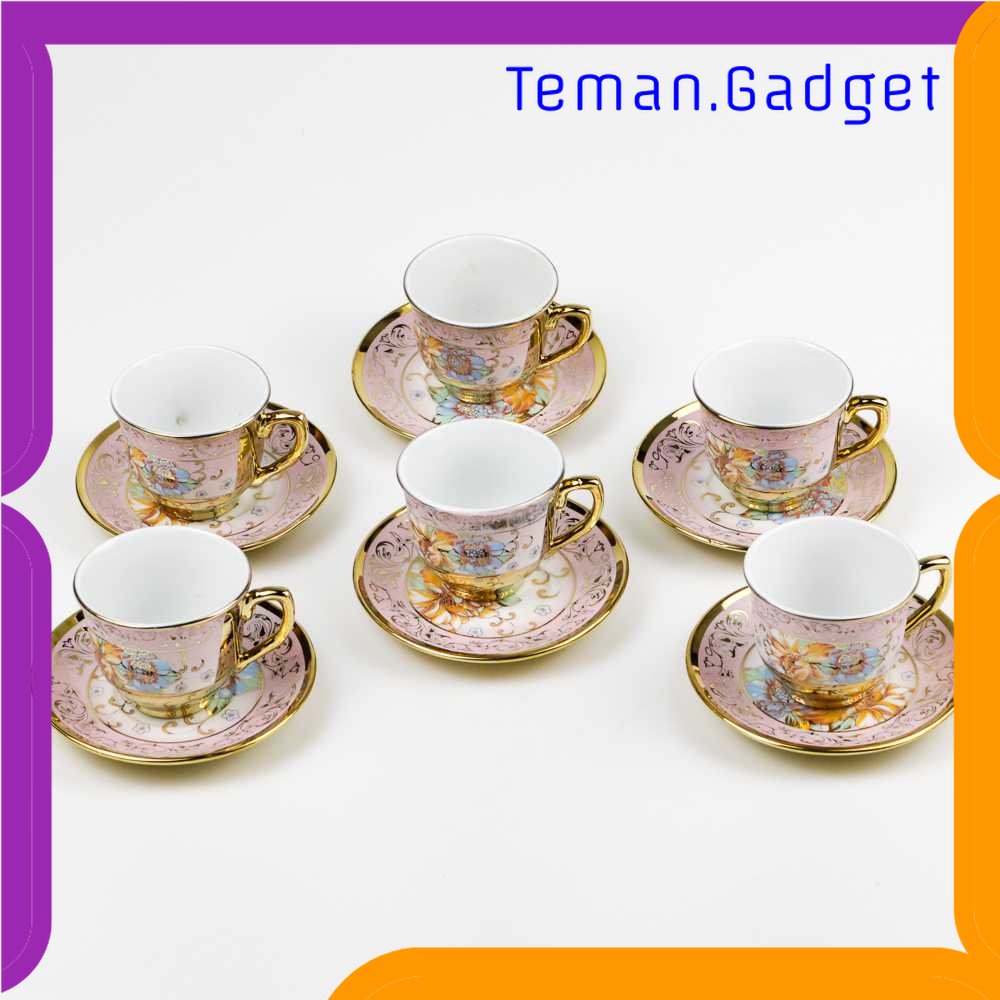 TG - DPR SUNFILI Cangkir Keramik Set 6 in 1 European Style - B50