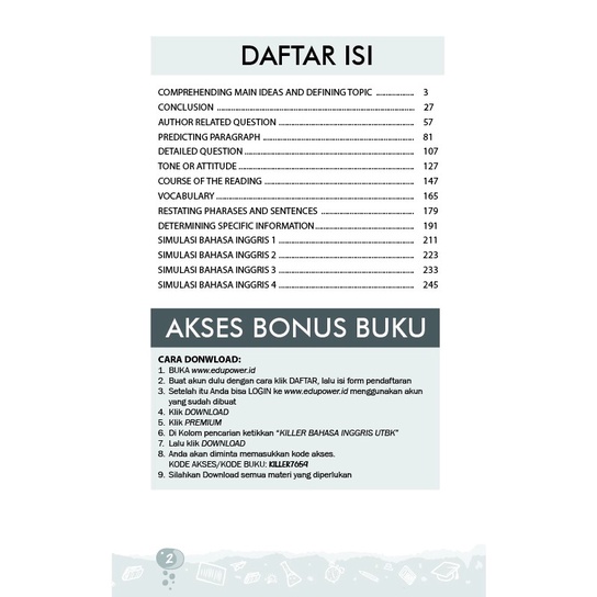 BUKU SBMPTN KILLER UTBK BAHASA INGGRIS TERUPDATE