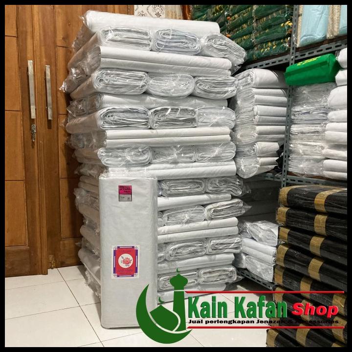 Promo Kain Mori Blacu Kain Kafan Lembut L 150Cm P 50M 1 Roll Cap Bunga Mawar