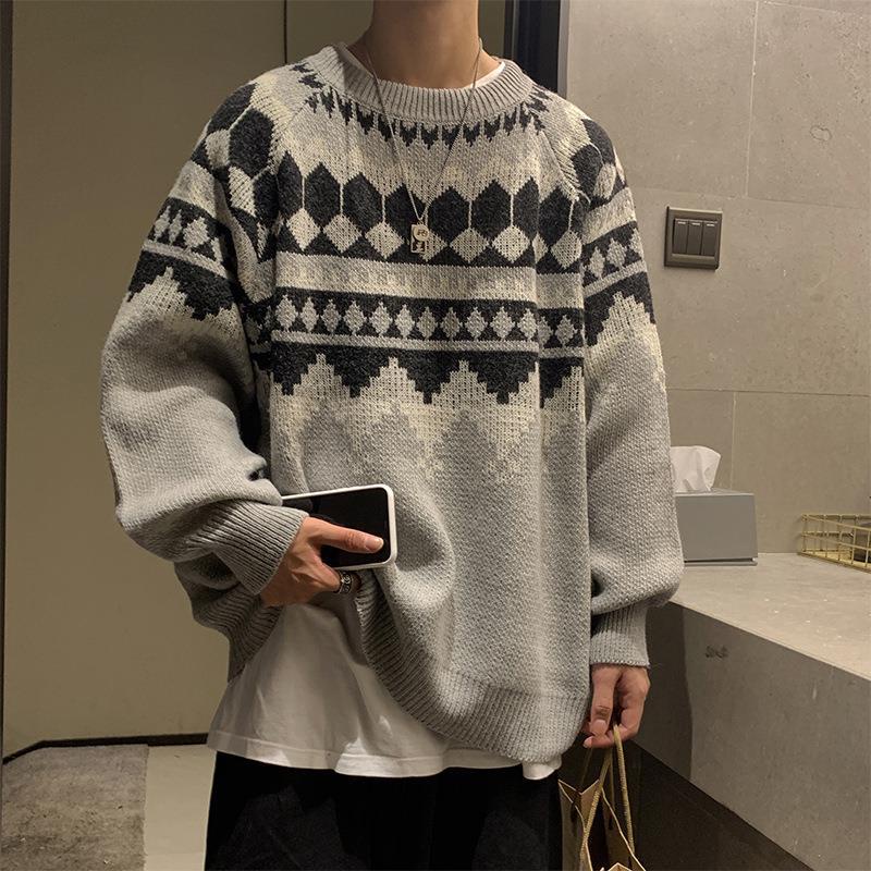 Pakaian Rajut Pria Hong Kong Sweater  Pria In Fashion   Sweater Mantel   Korea  Mos semua    Retro K