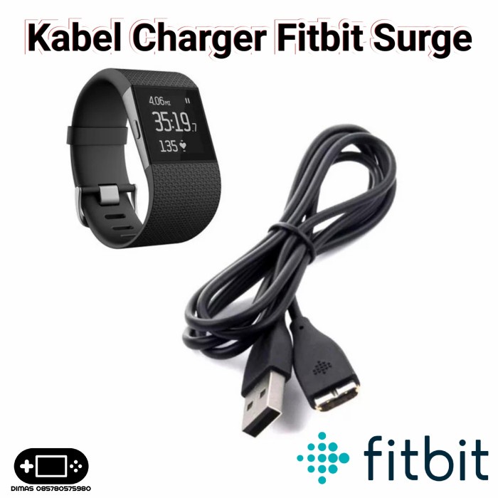 Charger Kabel USB FITBIT SURGE Smart Watch Charging terbaru Q3L2 kekinian good quality BISA COD mura