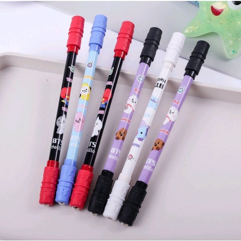 

Pulpen Spinning Pen Putar Flexible Creative Fingers Karakter Kartun Latihan Putar Pen satuan