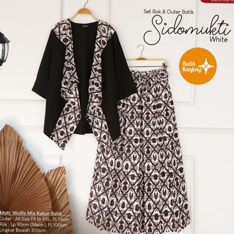 Setelan dress Batik outer