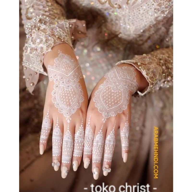 henna putih pengantin instant