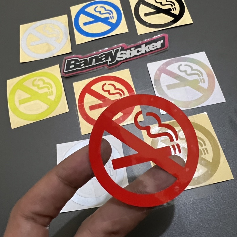 STICKER NO SMOKING Stiker DILARANG MEROKOK Cutting