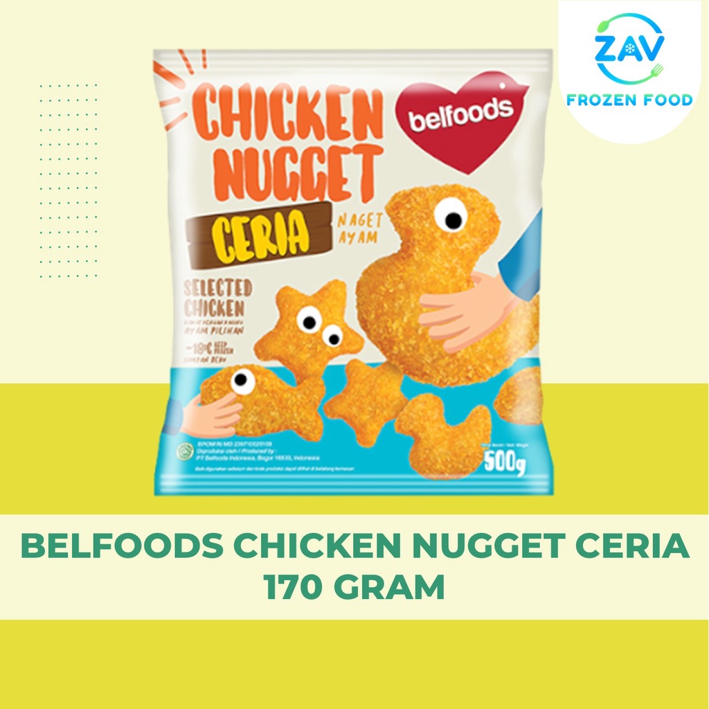 

BELFOODS CHICKEN NUGGET CERIA 170 GRAM