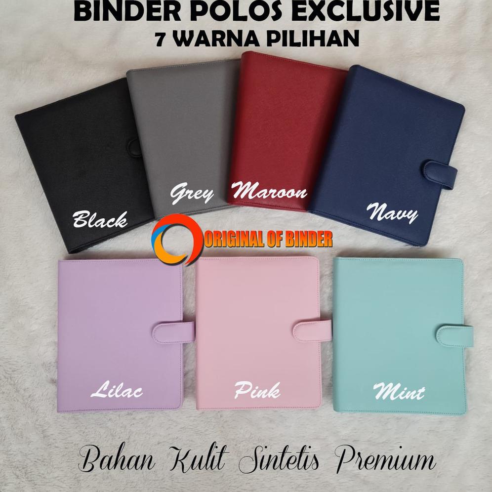 

BINDER POLOS EXCLUSIVE 7 WARNA PILIHAN, A5 & B5 TERLARISS...,,,,,