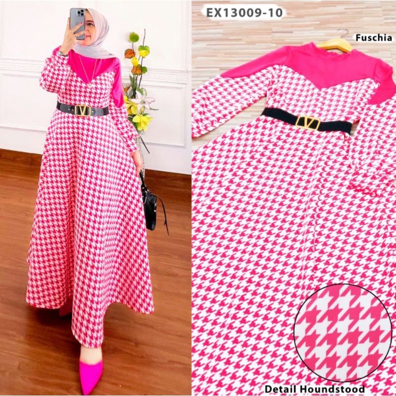 GAMIS EXTU NINDY MIDI (Limited Edition) Herlin + Free Belt Dress Gamis