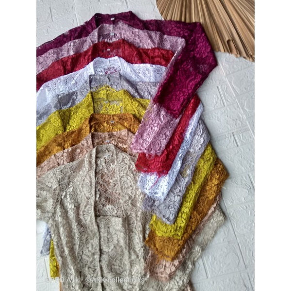 Kebaya brokat metalic