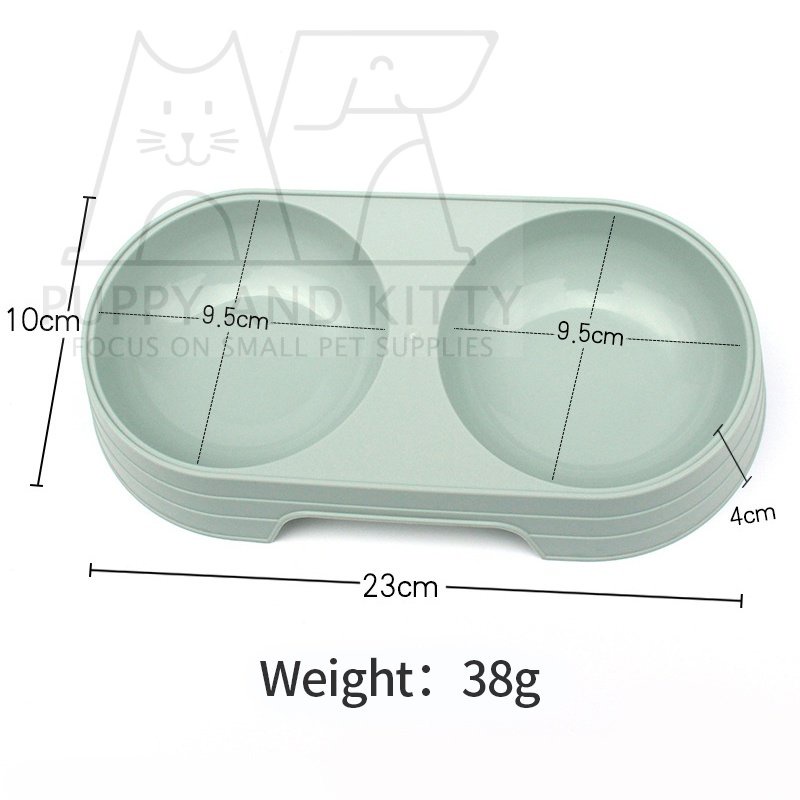 Mangkuk Kucing Tempat Makan Minum Kucing Tempat Piring Pakan Minum Makan Kucing Anjing Kelinci Anti Slip Pet Feeder Mangkuk hewan peliharaan