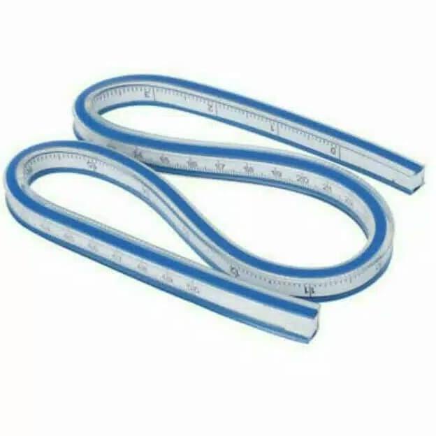 

[BISA COD] Flexible Curve Ruler CT 50 - Penggaris Jahit Pola Lengkung Flexible