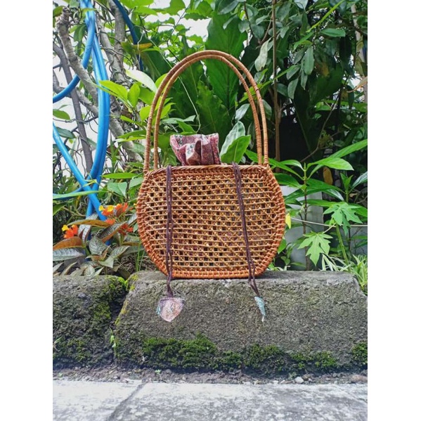 Tas rotan bali  atte tote bag termurah