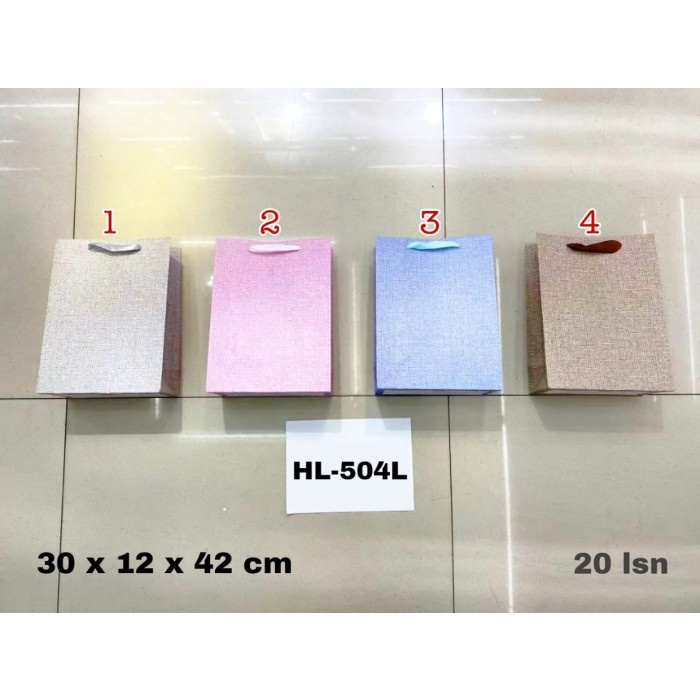 

PRO Hand Bag Kertas Lux L /Goodie Bag/Tas Serbaguna/Tas Tenteng - 504L pastel, Bebas