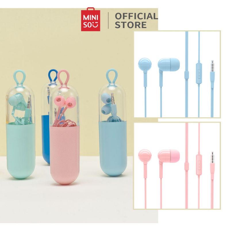 MINISO Headset Tabung / Earphone Capsule Miniso