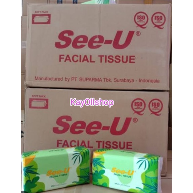 Tissue SEE U Star Facial 200 Sheet 2 Ply Tisu Wajah SEE U 1 Dus 40 Pack