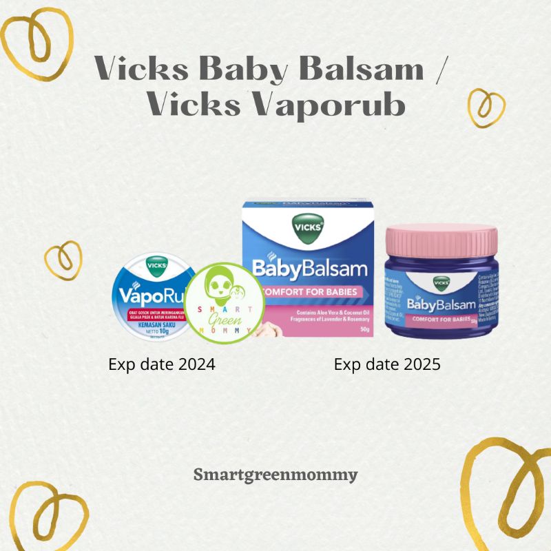 Vicks Baby Balsam / Vicks Vaporub 10 gr obat Batuk Pilek Flu Anak