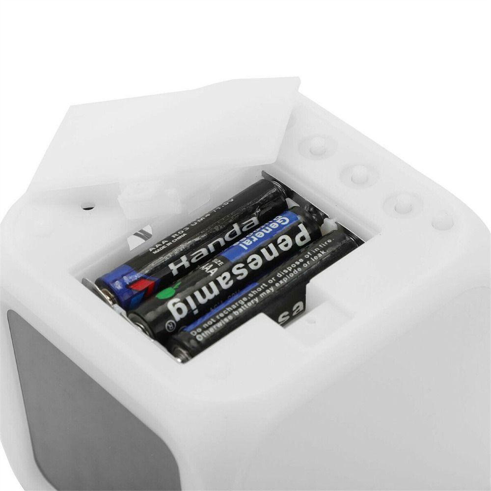 R-flower Jam Weker LED Meja Samping Tempat Tidur Anak 7warna Digital Night Light